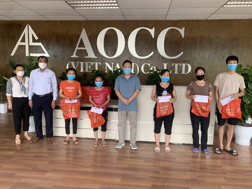 Liên đoàn Lao động huyện Yên Mỹ tích cực chăm lo Cho Đoàn Viên, Người Lao động bị ảnh hưởng bởi dịch bệnh Covid - 19.