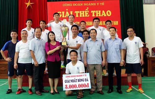 Công đoàn Y tế Hưng Yên: Tổ chức giải thể thao Chào mừng kỷ niệm 90 năm thành lập CĐVN 