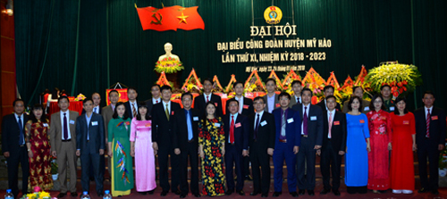 Đại hội Đại biểu Công đoàn huyện Mỹ Hào, Lần thứ XI, nhiệm kỳ (2018 - 2023).