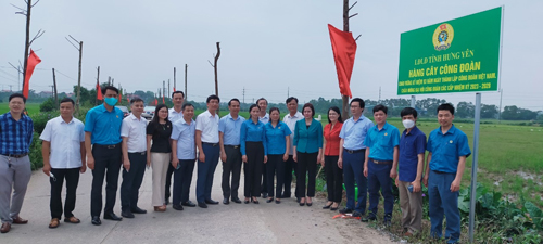 Công đoàn Hưng Yên hưởng ứng chương trình “1 tỷ cây xanh” 