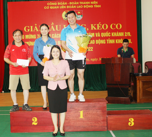 Công đoàn – Đoàn Thanh niên Cơ quan Liên đoàn Lao động tỉnh Hưng Yên tổ chức giải cầu lông, kéo co chào mừng 74 năm cách mạng tháng Tám, Quốc Khánh 2/9 và chào mừng Đại hội Chi đoàn Liên đoàn Lao động tỉnh khóa XII, nhiệm kỳ 2019-2022