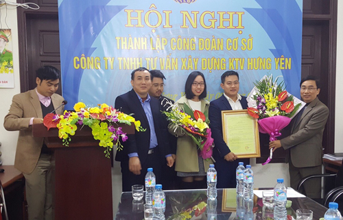 Công đoàn Công ty TNHH tư vấn xây dựng KTV Hưng Yên tổ chức Hội nghị thành lập Công đoàn cơ sở