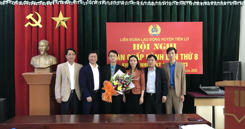 Liên đoàn Lao động huyện Tiên Lữ bầu bổ sung Phó Chủ tịch,  Chủ nhiệm Ủy ban Kiểm tra khóa X, nhiệm kỳ 2018 - 2023
