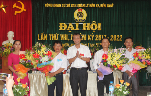 Công đoàn ngành Giao thông vận tải tổ chức Đại hội điểm công đoàn cơ sở Ban quản lý bến xe, bến thủy khóa VIII, nhiệm kỳ 2017 - 2022