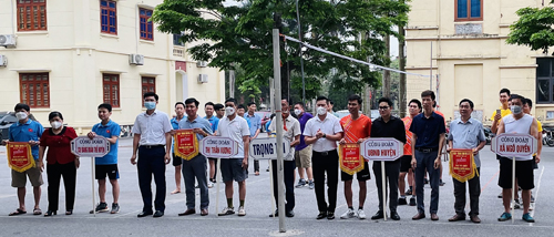 Liên đoàn Lao động Tiên Lữ phối hợp với Trung tâm Văn hóa & Truyền thanh tổ chức giải bóng chuyền CNVCLĐ năm 2022