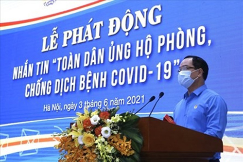 Tổng LĐLĐVN: Kêu gọi tích cực ủng hộ công tác phòng chống dịch COVID-19