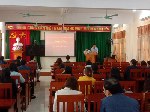 Liên đoàn Lao động huyện Tiên Lữ  Tổ chức Lớp bồi dưỡng kỹ năng, nghiệp vụ công tác Công đoàn năm 2021