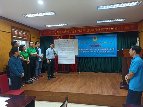Công đoàn Các Khu Công nghiệp Tập huấn kỹ năng thương lượng Thỏa ước lao động tập thể cho cán bộ công đoàn cơ sở