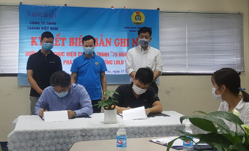 Cty TNHH Takaghi Việt Nam Hưởng ứng Chương trình “ 75 nghìn sáng kiến, vượt khó, phát triển”