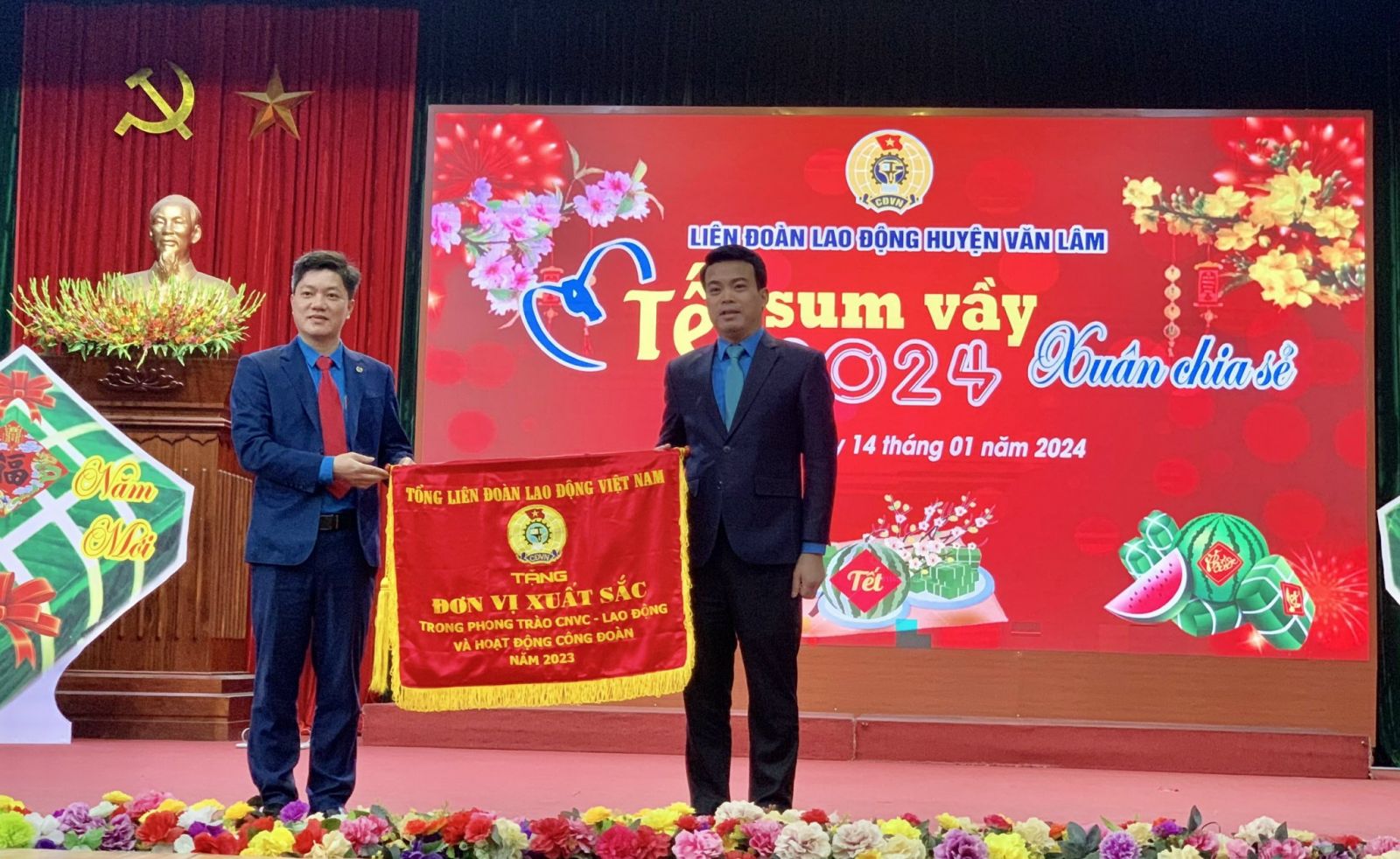 Công đoàn huyện Văn Lâm triển khai nhiệm vụ công tác công đoàn và Chương trình “Tết sum vầy – Xuân chia sẻ” năm 2024