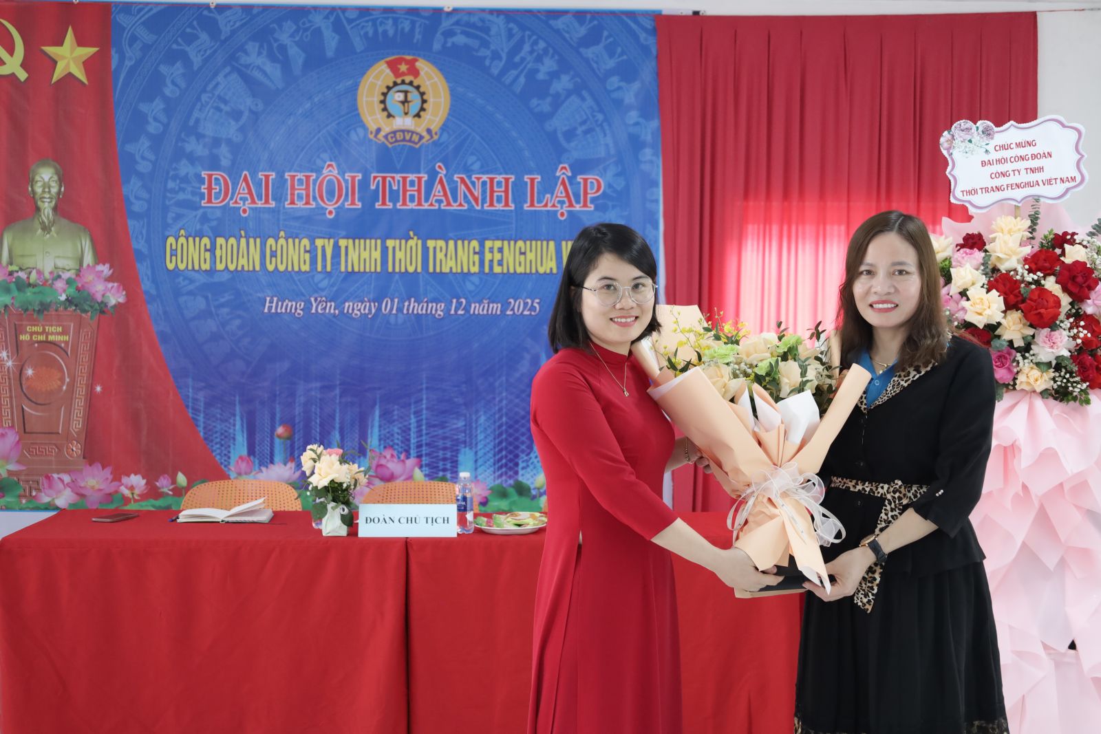 Thành lập Công đoàn cơ sở Công ty TNHH Thời trang FengHua Việt Nam